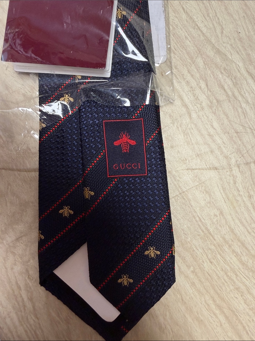 GUCCI THE LABOUR 7.0 TIE - Picture 6 of 6